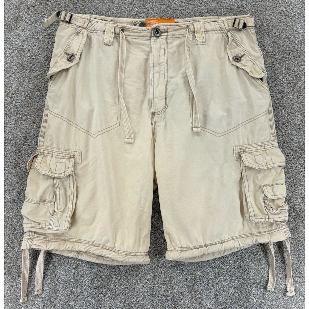 SoulCal California Cargo Shorts Mens 34 Lightweight Beige‎ Utility Hiking Skater